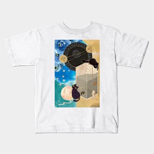 Moon Cats Kids T-Shirt